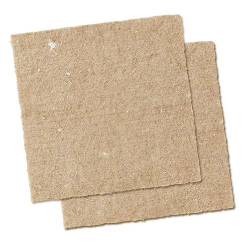 Two Urban Worm Blanket natural jute covers for worm bins that help retain moisture, improve airflow, and support healthy vermicomposting.