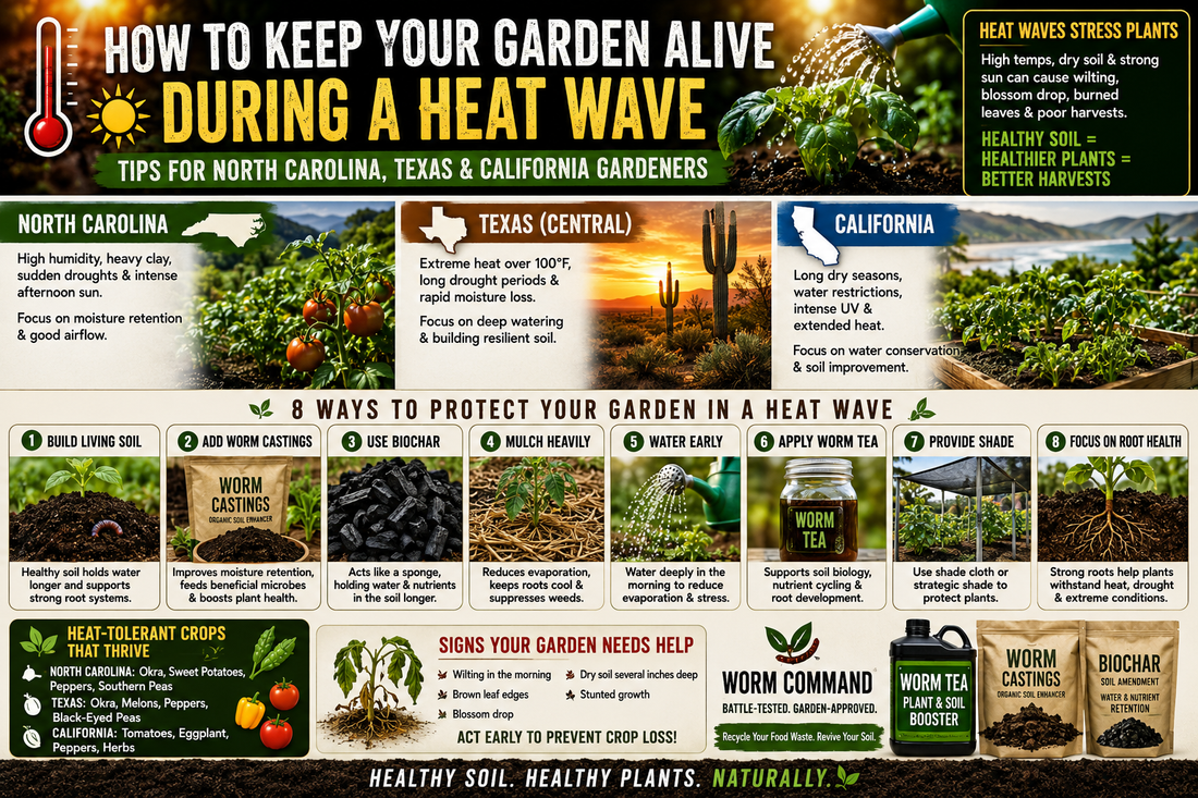 How to Keep Your Garden Alive During a Heat Wave: Tips for North Carolina, Texas, and California Gardeners