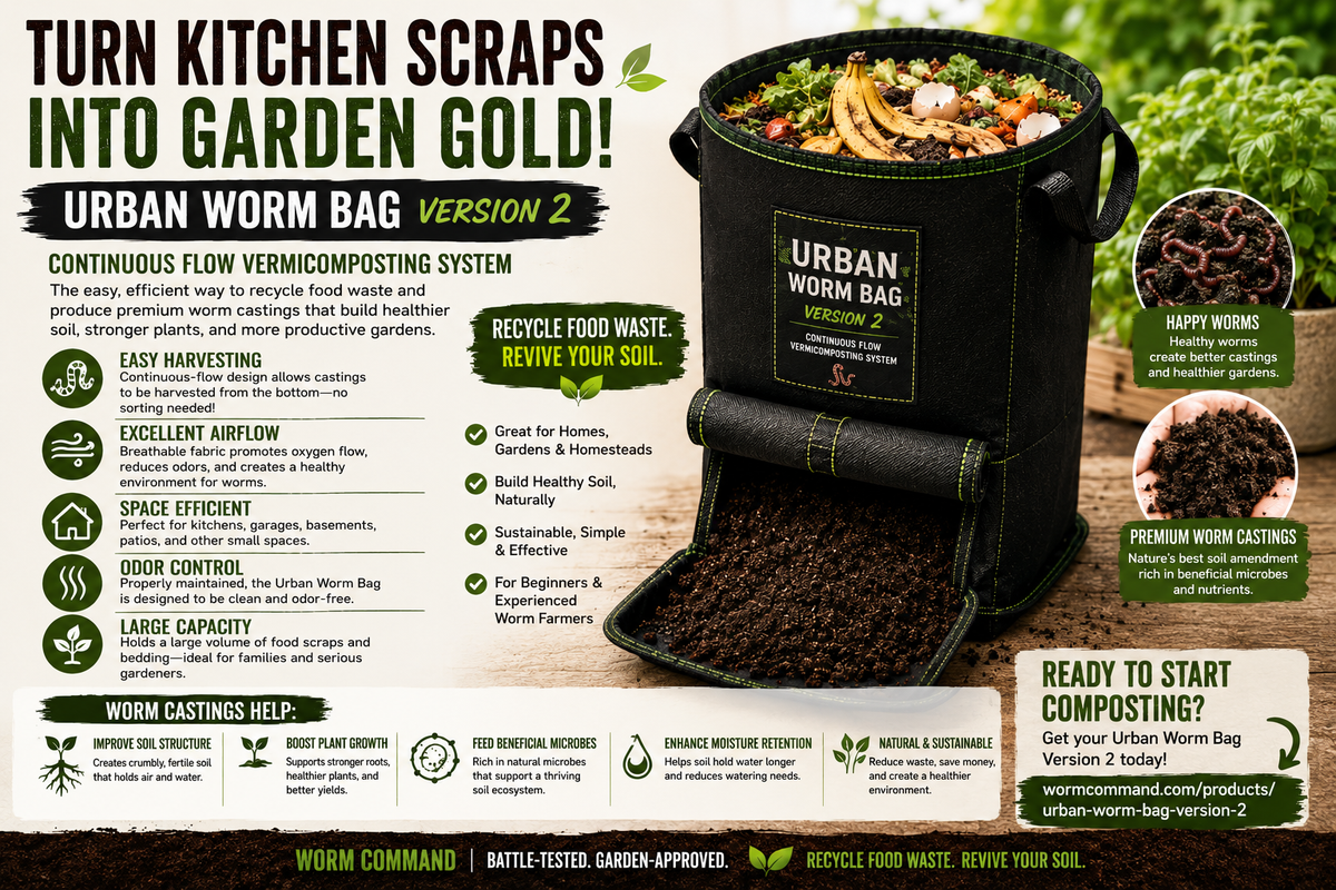 Urban Worm Bag Version 2: The Easy Way to Turn Food Scraps Into Garden Gold