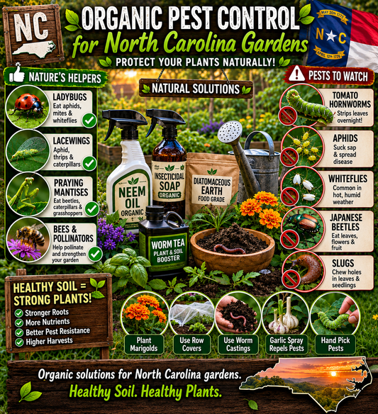 Organic Pest Control for North Carolina Gardens: What Works Best Naturally