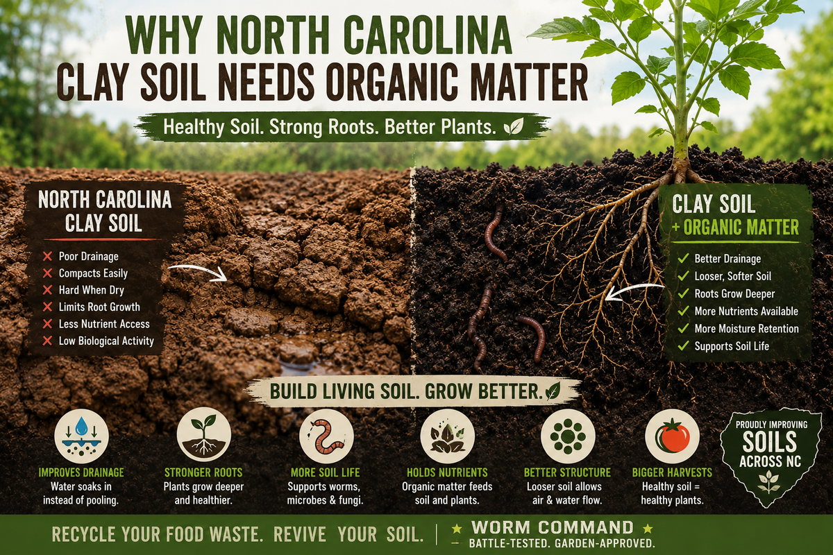 Why North Carolina Clay Soil Needs Organic Matter
