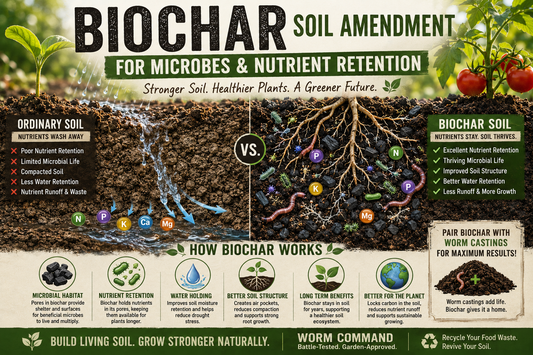 Biochar Soil Enhancement for Microbes & Nutrient Retention: Building Healthier Living Soil