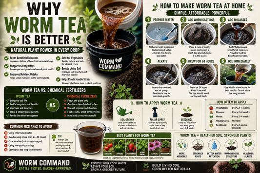 Why Worm Tea Is Better Than Traditional Fertilizers (And How to Make It at Home)