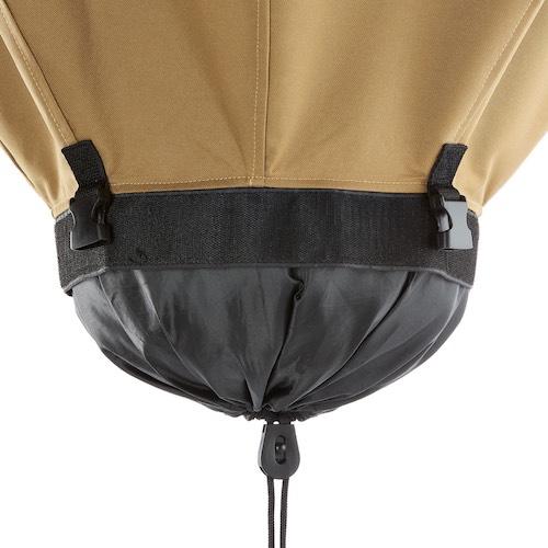 Bottom collection section of the Urban Worm Bag Version 2 designed for continuous-flow harvesting of finished worm castings.