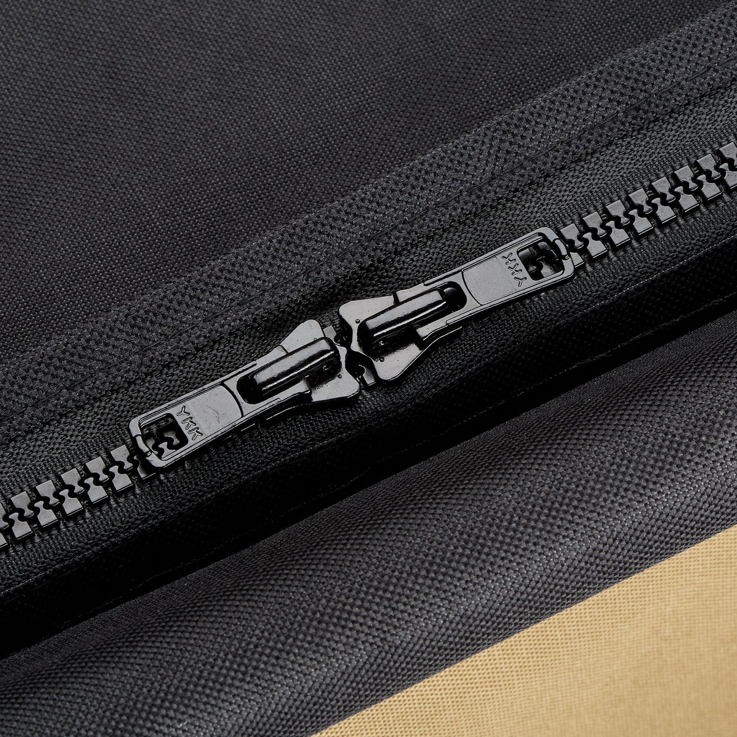 Close-up of the Urban Worm Bag Version 2 marine-grade zipper designed for durable, secure, and long-lasting vermicomposting use.